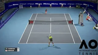 Kevin Anderson vs Kei Nishikori - AO International Tennis - PS4 Gameplay