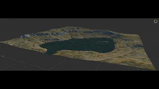 Gaea Time Lapse: Lakeish