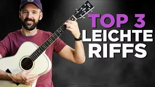 Spiele und lerne in Rekordzeit 3 einfache Gitarrenriffs!