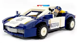 Build Lego Police Car -  Enlighten Brick 1910 Police car