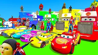 GTA V SPIDERMAN 2, FNAF, POPPY PLAYTIME CHAPTER 3 - Epic New Stunt Race For Car Racing by Trevor