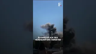 Moment Missile Hits Russian Navy Headquarters in Crimea | Subscribe to Firstpost