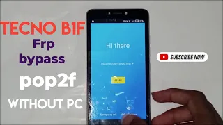 Tecno Pop 2F Frp Tecno B1F Frp Bypass Google Account Unlock  Tecno B1F