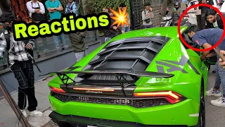 Lamborghini in INDIA | Public REACTIONS and ACCELERATION