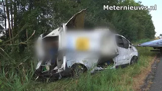 Bedrijfsbusje van de A28 tussen De Wijk en Staphorst