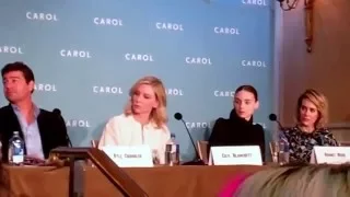 carol press conference with director Todd Haynes , writer Phyllis Nagy , Cate Blanchett