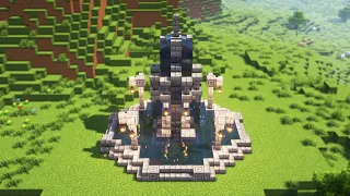 How to Build a Big Fountain in Minecraft