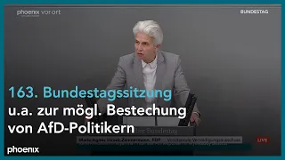 163. Sitzung des Deutschen Bundestags: u.a. Aktuelle Stunde zur mögl. Bestechung von AfD-Politikern