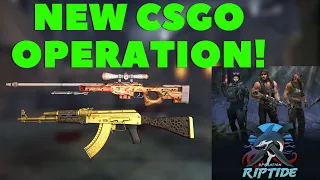 NEW CSGO OPERATION! OPERATION RIPTIDE! VIEW ALL THE SKINS