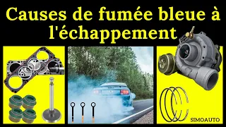 Les causes de fumée bleue à l'échappement de véhicule: symptômes/ causes/ réparation | SIMOAUTO