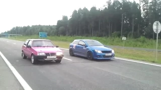 VAZ RR 2108 vs Opel Astra