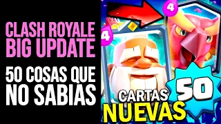 CLASH ROYALE: 50 Cosas que NO SABÍAS de la BIGGEST UPDATE | Monje, Fénix, Nivel 50 | 50 Curiosidades