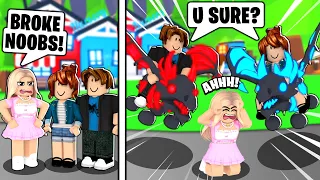 Rich Girl *BULLIED* Us For Being Noobs... SO WE DID THIS! (Roblox Adopt Me)