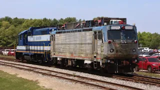 Amtrak AEM-7 saved from scrapper - Danbury Rail Museum - 5/2024