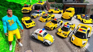 COLECIONANDO CARROS DA POLÍCIA DE OURO NO GTA 5