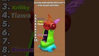 #mysingingmonsters Rating msm monsters fire quads edition part 6