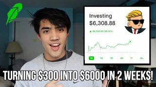 Turning $300 into $6,000 in 2 Weeks!  Robinhood Edition