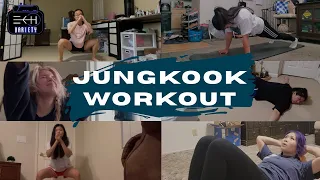 [EKHO VARIETY] WE TRIED BTS JUNGKOOK'S WORKOUT!