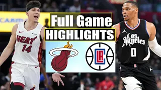 Los Angeles Clippers vs Miami Heat FULL Game Highlights | January 1, 2024