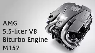 AMG 5.5-liter V8 Biturbo Engine M157