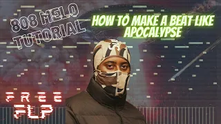 [FREE FLP] How to make a BEAT like 808 MELO APOCALYPSE | UK DRILL tutorial