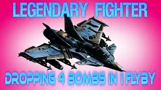 War Commander: Legendary Fighter Dropping 4 Bombs In One Flyby!