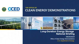 Long-Duration Energy Storage Project Selections National Briefing