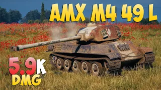 AMX M4 49 L - 5 Kills 5.9K DMG - Weak! - World Of Tanks