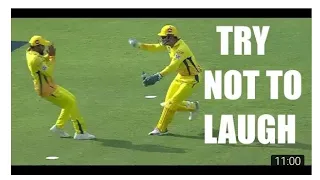 Funny cricket fielding moments - try not to laugh challenge