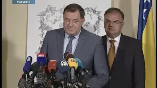 Pres konferencija Milorada Dodika i Mladena Ivanića // RTRS