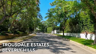 [4K] Beverly Hills - Trousdale Estates, Residential Homes, Los Angeles, ASMR, Driving Tour