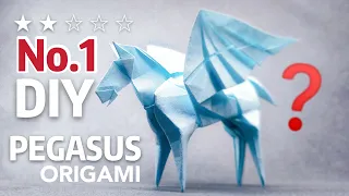 Daily Origami Challenge #3 / Modern Origami Art/Super cute Pegasus