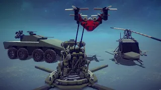 New Creations: Twin Barreled AA cannon, Camera Drone, IFV Turret and OH-58 Upgrades | Besiege