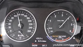 2016 BMW X1 xDrive18d 150 HP 0-100 km/h Acceleration