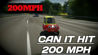 Forza horizon 4: the peel p50 top speed?