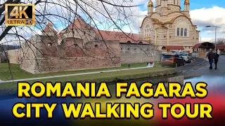 Fagaras, Romania Walking Tour 4K | Virtual Walk | Walking Tour |Travel Romania