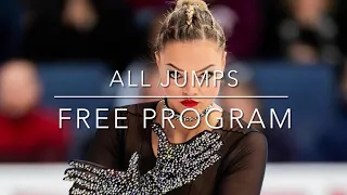 Loena Hendrickx free program // Skate America 2023 // All jumps