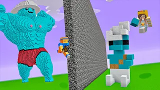 Trolei FÃ Maluca com SmurfCat PRONTO na BATALHA DE CONSTRUÇÃO no Minecraft