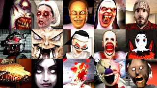 Caught Battle - Evil Nun Rush Slendrina X Granny 2 Scary Hospital Lady Cook Ice Scream 7 Evil Doll +