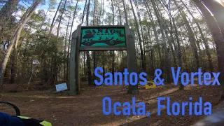 Mountain biking Santos & Vortex trails in Ocala Florida.