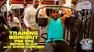 IFBB Pro Sergio Oliva Jr. Trains Back with Chris Cormier