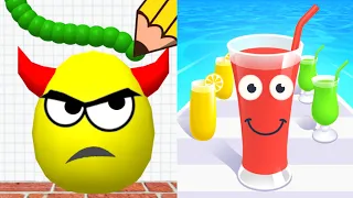 Draw To Smash Egg vs Juice Run - 🧃🥚 All Levels Gameplay Walkthrough