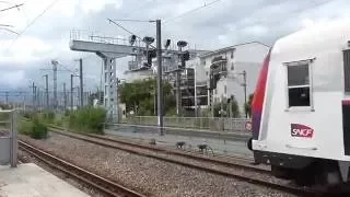 Z50000 NAT Z20500 et Z8800 livrée Carmillon : Gare de Ermont Eaubonne sur le RER C et ligne H