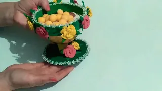 DIY 🍬Оригинальная вазочка для конфет 🍬