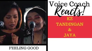 Voice Coach Reacts | KZ Tandingan | JAYA | FEELING GOOD