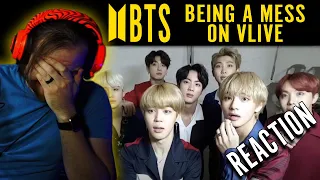 [REACTION] BTS Being A Mess On VLIVE - Can't Stop Laughing!