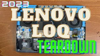 Lenovo LOQ 2023 Teardown and RAM upgrade in 4K