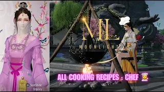 👩‍🍳 Cooking Manual | Full Recipes of Chef Career 🍽️ | Moonlight Blade