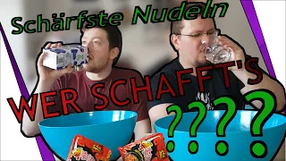 Erste Challenge: Wir essen die schärfsten Nudeln !!!!!