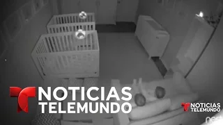 Dos gemelos juegan toda la noche en vez de dormir | Noticias | Noticias Telemundo